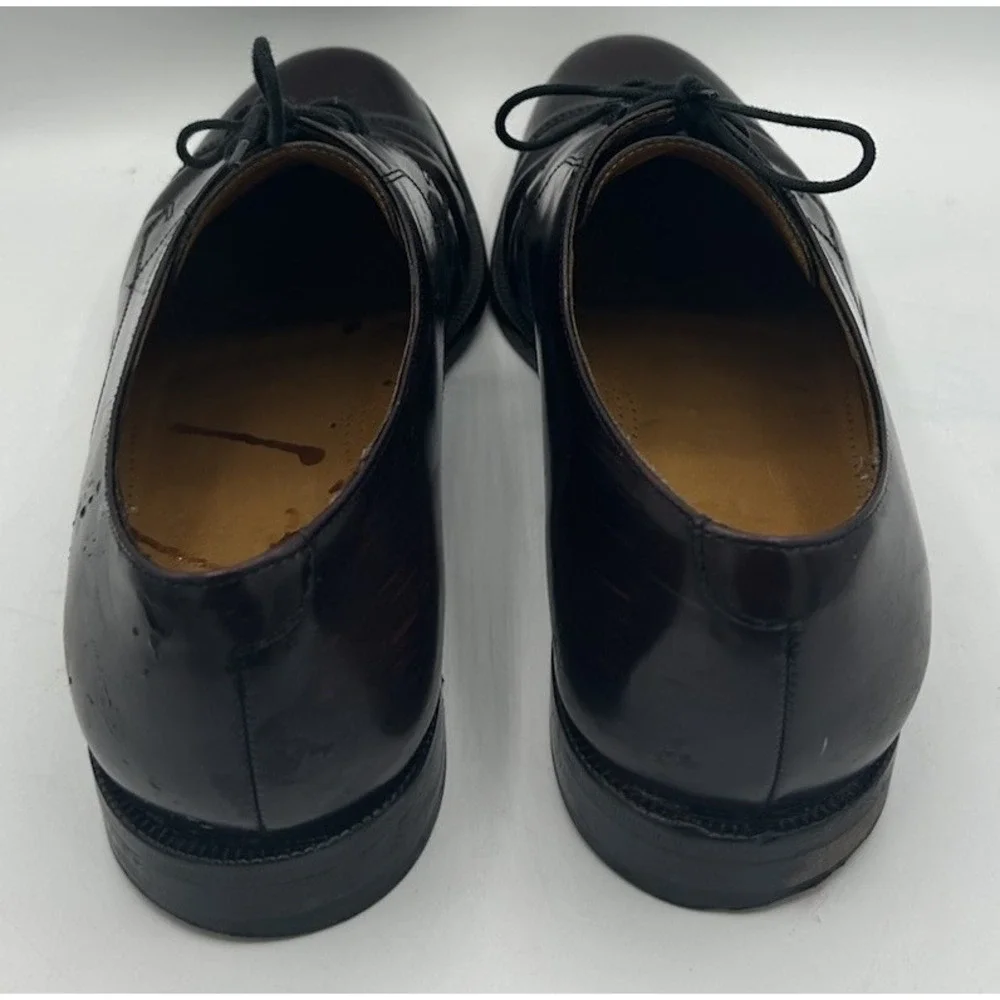 Cole Haan 08331 Caldwell‎ Cap Toe Oxford Burgundy Dress Shoes Men's Size 11.5D